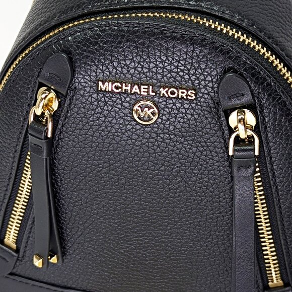 Michael Kors Brooklyn Mini Leather Pebbled Messenger Backpack (MSRP $258) - Picture 4 of 12